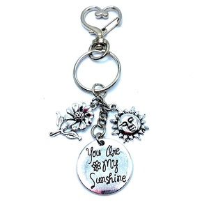 You Are My Sunshine Keychain Bag Charm May Be Personalized
